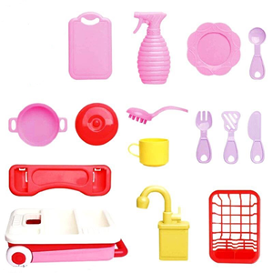 اسباب بازی سینک ظرفشویی kitchen sink مدل چمدانی پایه دار -اسباب بازی
